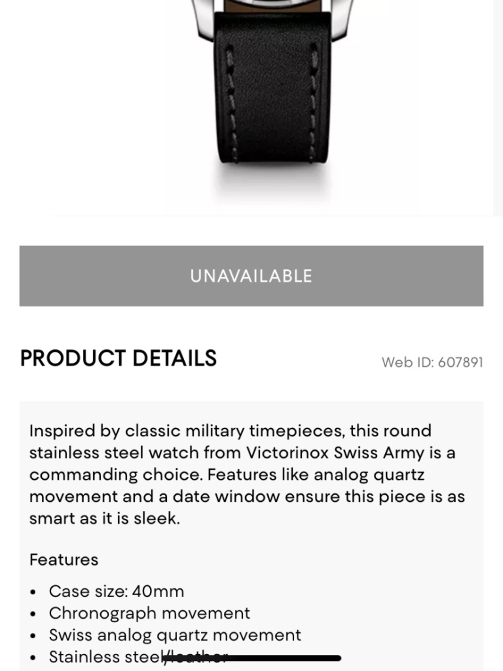 Victorinox Swiss Army Alliance Watch, - Picture 8 of 8